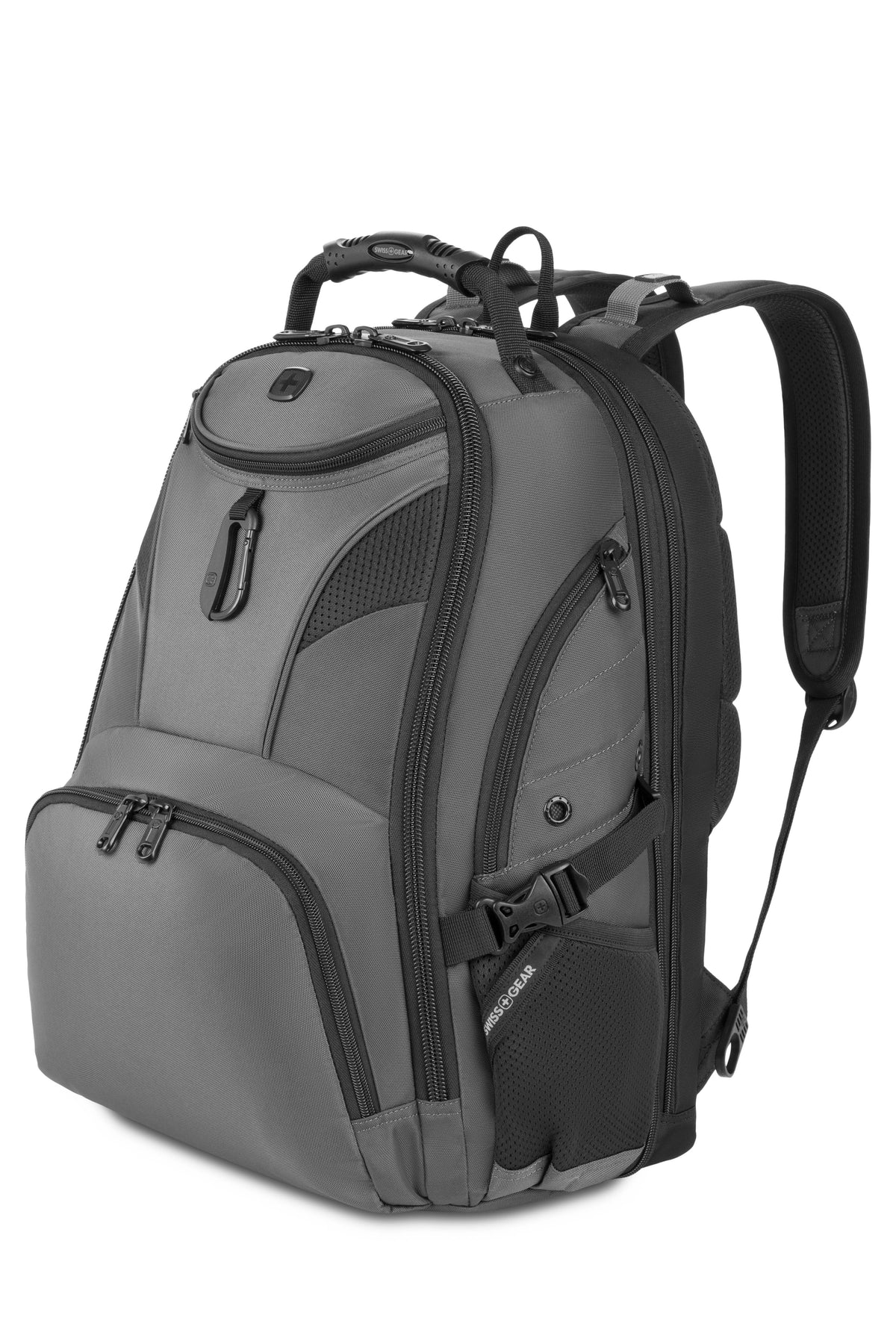 SWISSGEAR 1900 Embroid ScanSmart Laptop Backpack - Dark Grey - 01