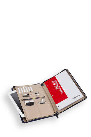 Wenger Amelie Zippered Padfolio - File divider separates and stores documents