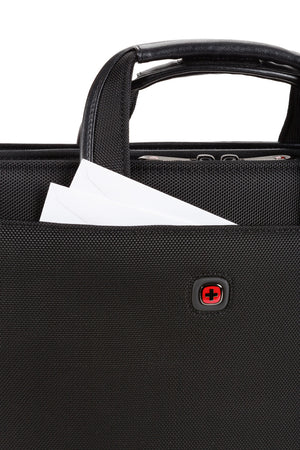 Wenger Proxy Zippered Laptop Presentation Padfolio - Black