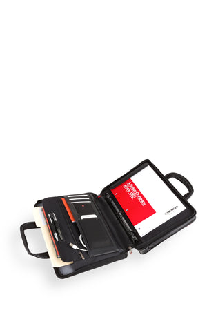 Wenger Proxy Zippered Laptop Presentation Padfolio - Black