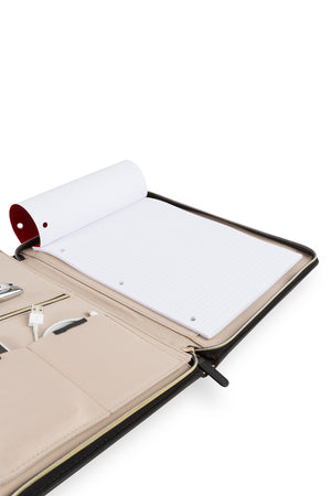 Wenger Amelie Zippered Padfolio - Refillable 8.5'' x 11'' lined notepad for easy note-taking