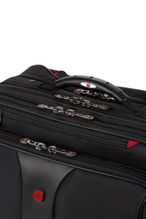 Wenger Patriot II Wheeled Business Case with Removable Laptop Case - Lockable zippers offer extra security for your belongings
