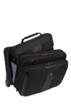 Wenger Patriot II Wheeled Business Case with Removable Laptop Case - Black