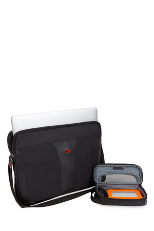 Wenger Patriot II Wheeled Business Case with Removable Laptop Case - Removable laptop case/sleeve protects up to a 16'' laptop offers additional and portable tech storage
