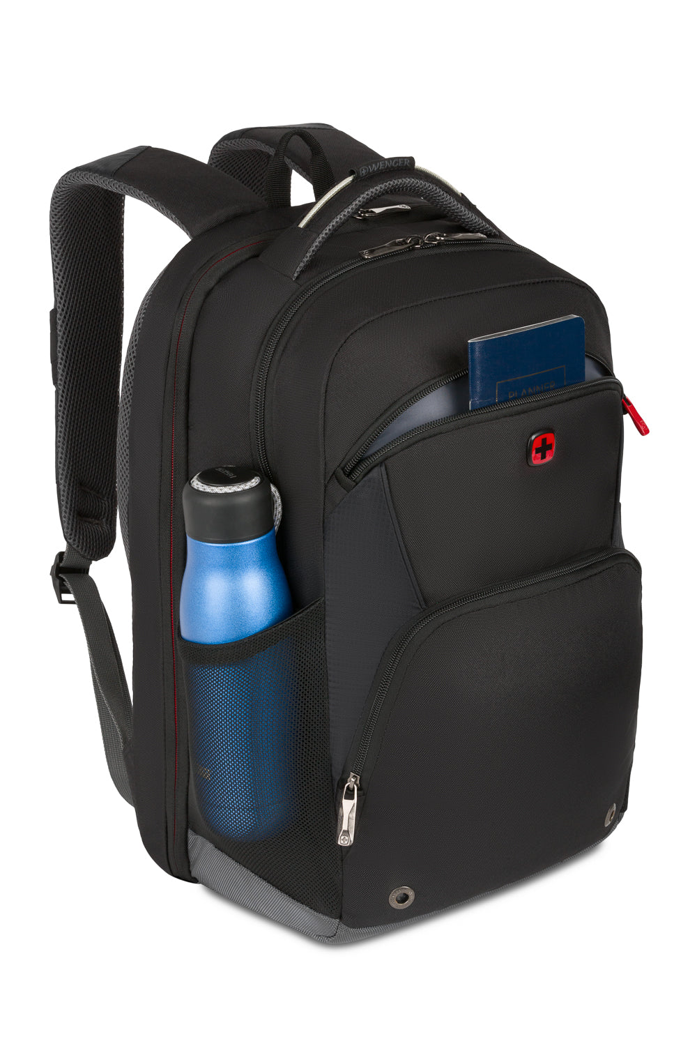 Wenger SWISS GEAR 黒 ナイロンバックパック 6392202407-01_5ae98872-909f-