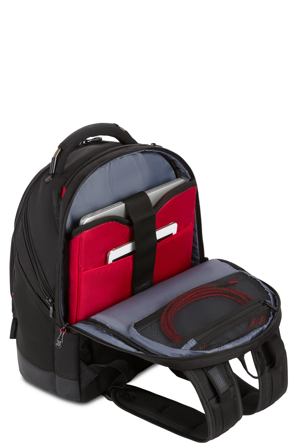 Wenger Synergy Backpack 605074 ブラック 15.6 Wenger Synergy 16 inch Laptop Backpack - Ballistic Black