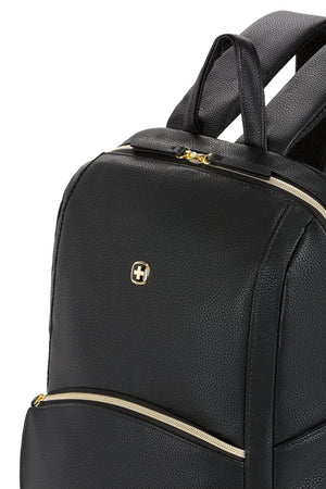 Wenger LeaMarie Slim 14 inch Laptop Backpack - Black Top grab handle