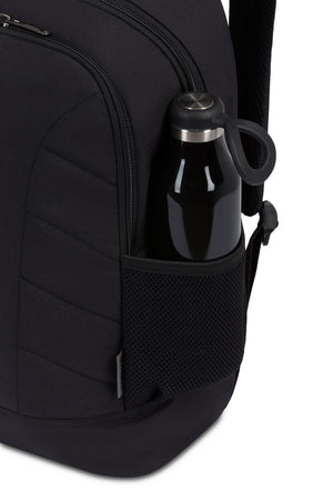 Wenger Quadma 16 inch Laptop Backpack - Mesh side pockets are perfectly sized for water bottles, umbrellas, and other grab and go items
