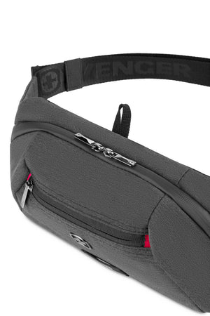 Wenger mx crossbody tablet waist bag - charcoal heather Top webbing hanging loop
