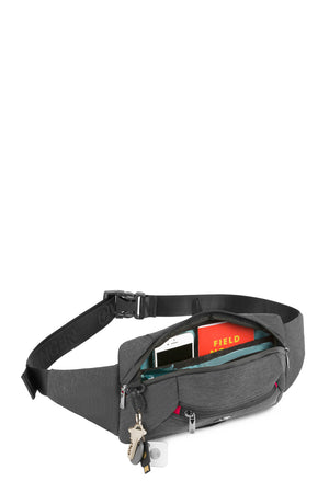 Wenger mx crossbody tablet waist bag - charcoal heather Main compartment fits all size phones and most tablets up to 7 inches