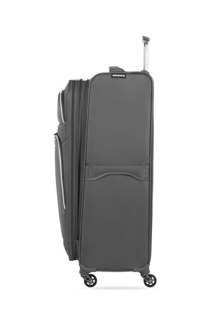 Swissgear 6270 Expandable Liteweight 3 piece Spinner Luggage Set in Pewter Expands for additional packing space