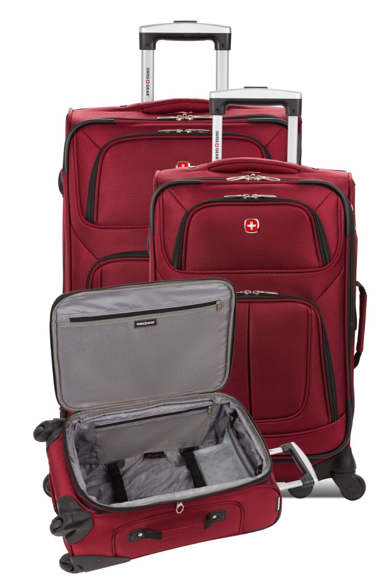 SWISSGEAR Sion 3-Piece Spinner Set - Burgundy - 12