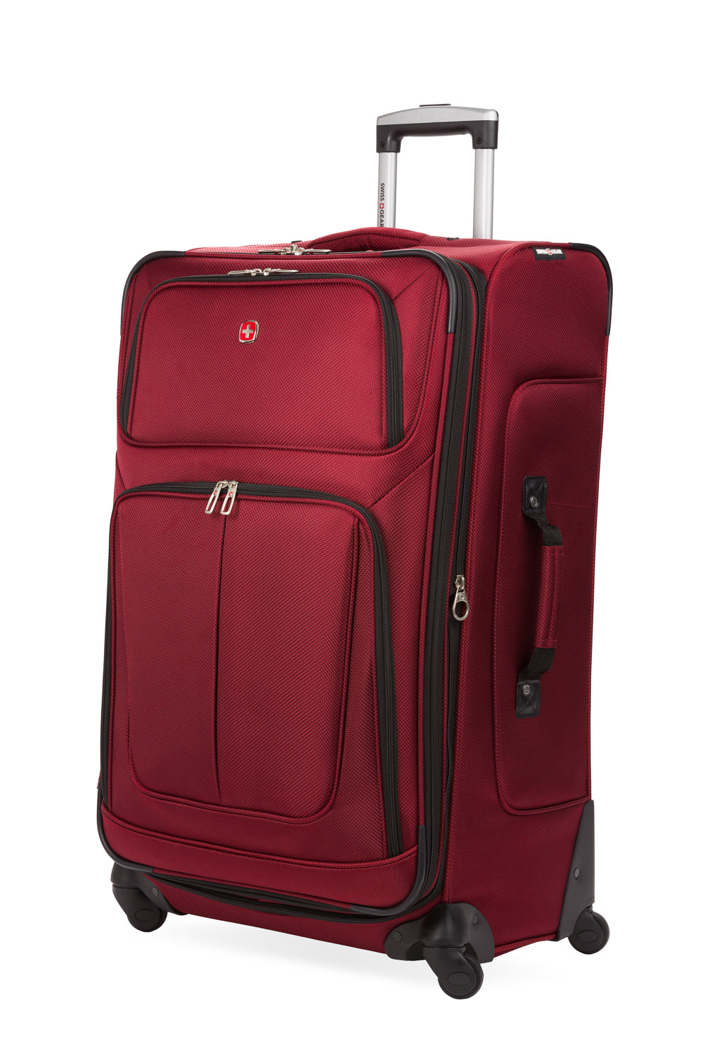 SWISSGEAR Sion Large Checked Spinner - Burgundy - 01