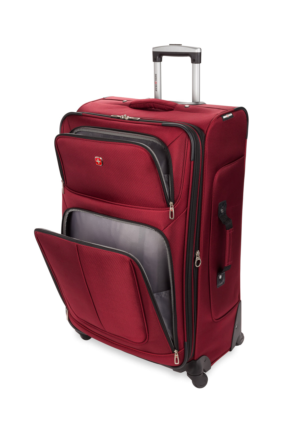 SWISSGEAR Sion Large Checked Spinner - Burgundy - 06