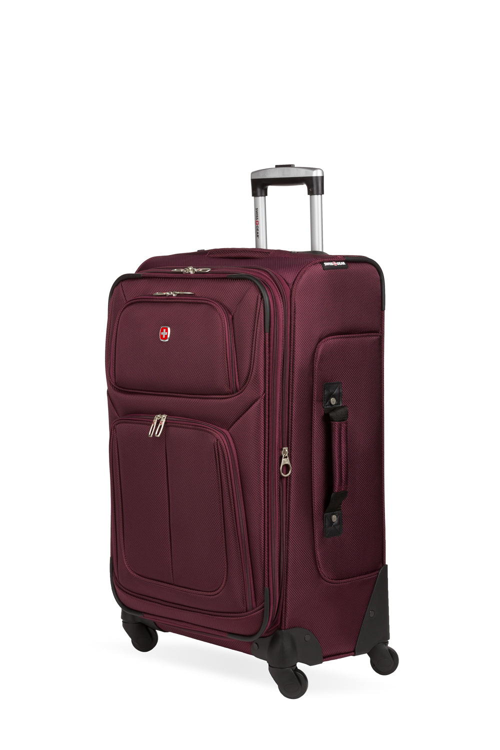 SWISSGEAR Sion Medium Checked Spinner - Merlot - 01