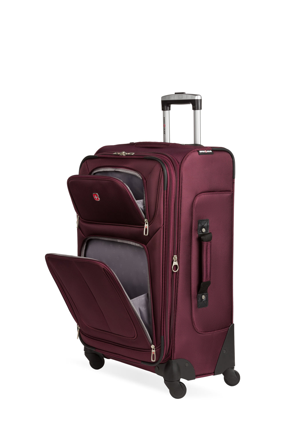 SWISSGEAR Sion Medium Checked Spinner - Merlot - 12