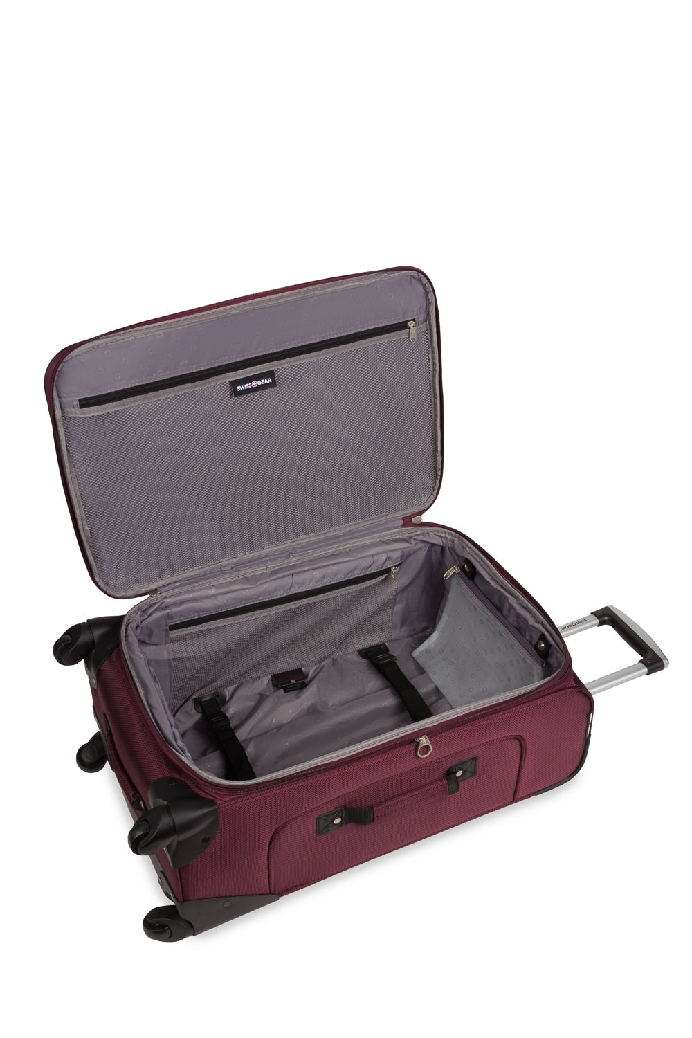 SWISSGEAR Sion Medium Checked Spinner - Merlot - 06
