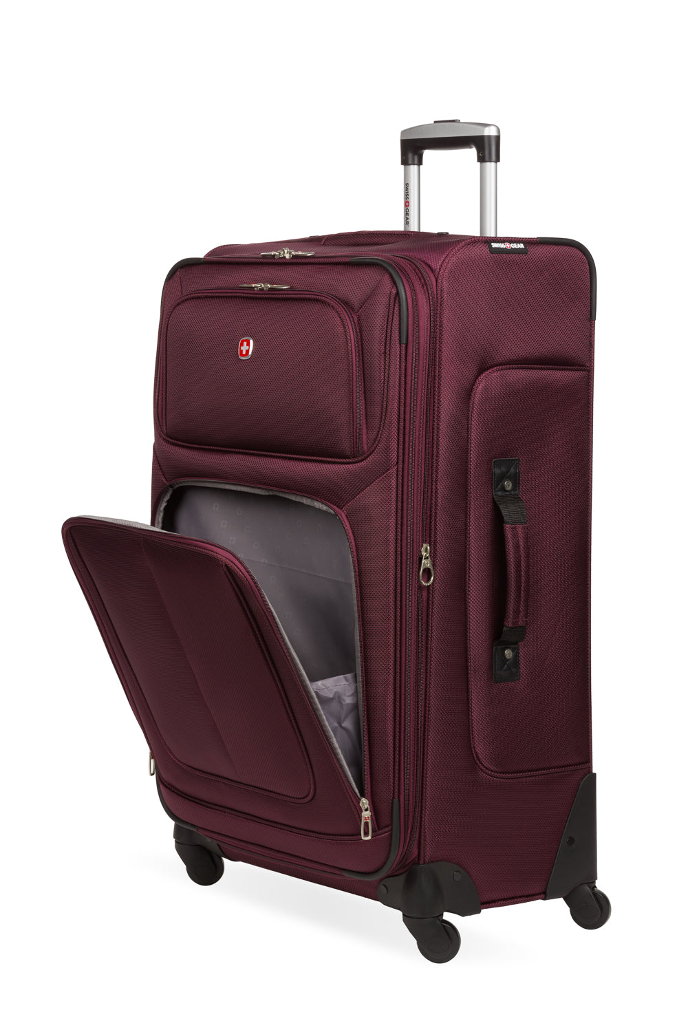 SWISSGEAR Sion Large Checked Spinner - Merlot - 07