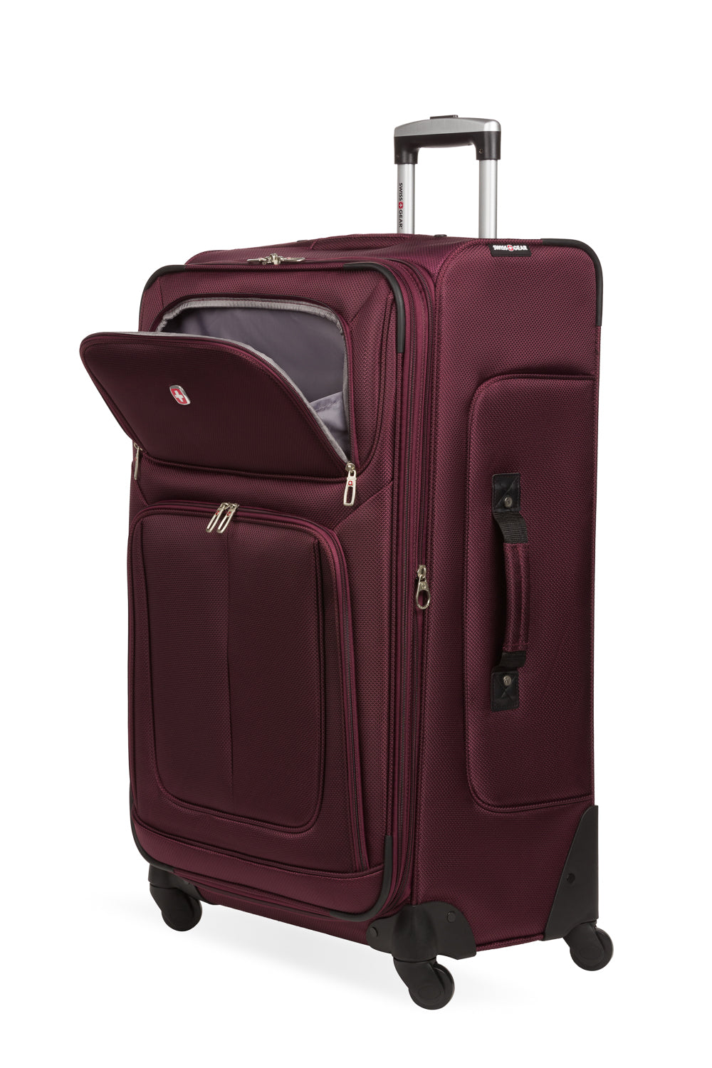 SWISSGEAR Sion Large Checked Spinner - Merlot - 08