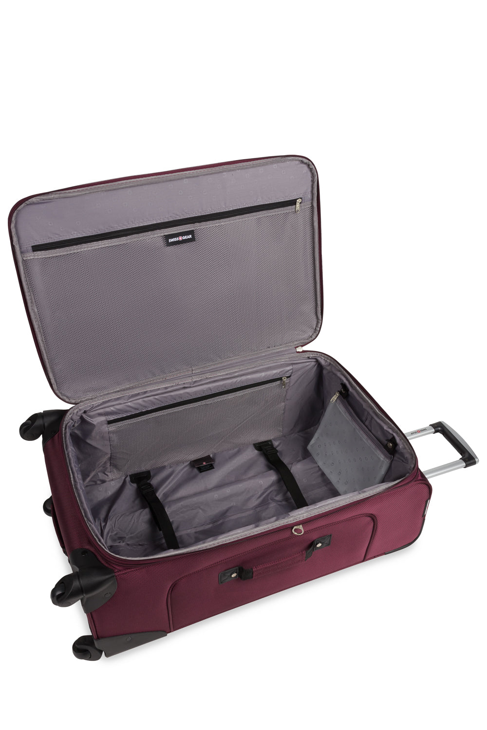 SWISSGEAR Sion Large Checked Spinner - Merlot - 06