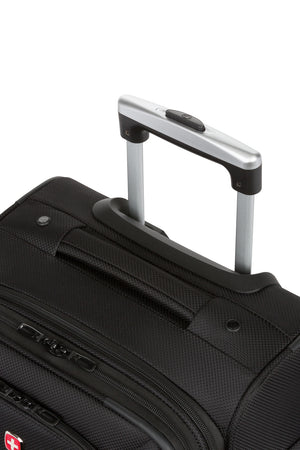 SWISSGEAR Sion 6283 21 inch Expandable Carryon Spinner Luggage Black Reinforced padded top handle