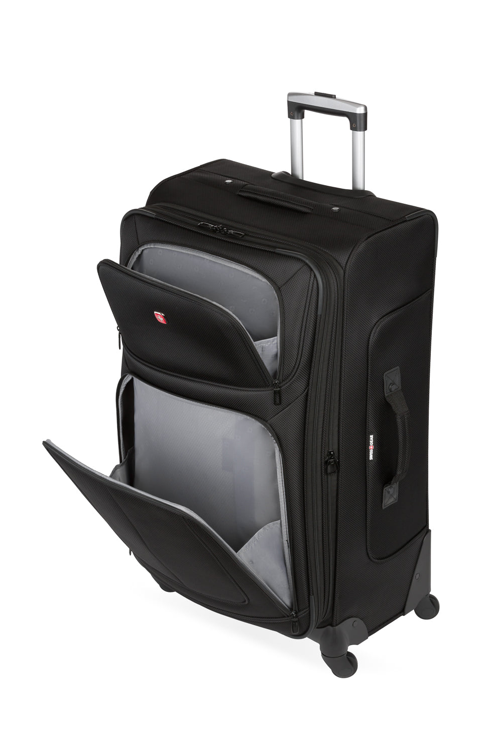 SWISSGEAR Sion Large Checked Spinner - Black - 13
