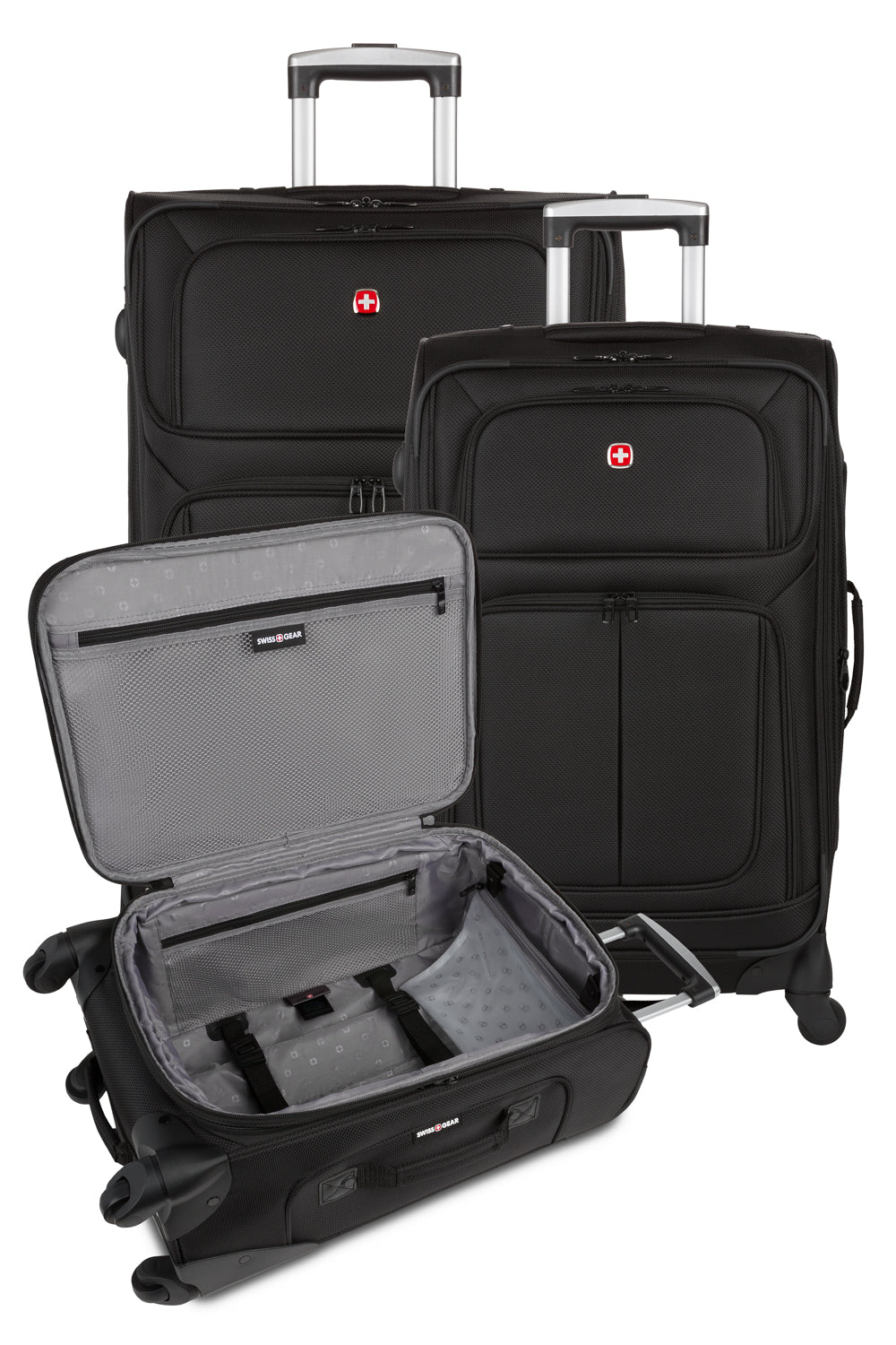 SWISSGEAR Sion 3-Piece Spinner Set - Black - 11