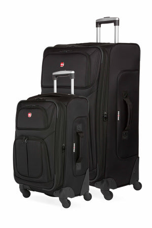 SWISSGEAR Sion 6283 Expandable 2 Piece Spinner Luggage Set - Black