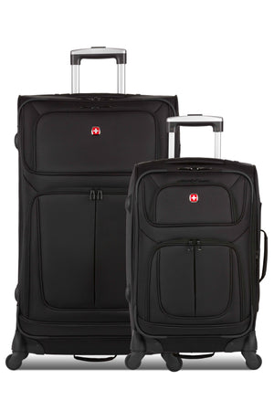 SWISSGEAR Sion 6283 Expandable 2 Piece Spinner Luggage Set - Black