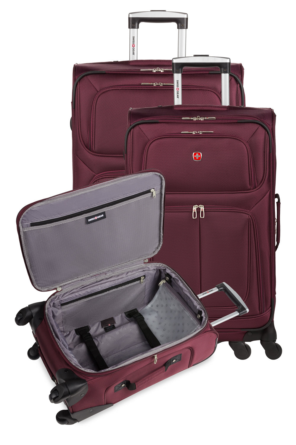 SWISSGEAR Sion 3-Piece Spinner Set - Merlot - 12