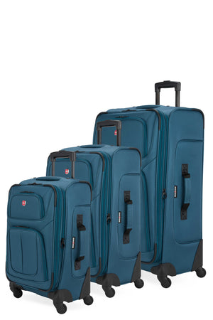 SWISSGEAR Sion 3-Piece Spinner Set in Atlas Blue
