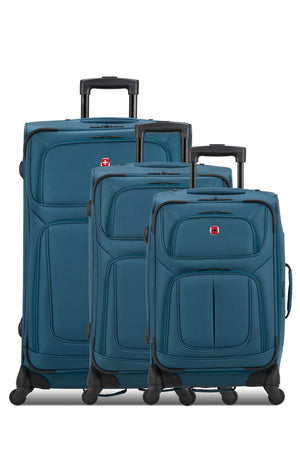 SWISSGEAR Sion 3-Piece Spinner Set in Atlas Blue