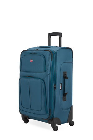 SWISSGEAR Sion Medium Checked Spinner in Atlas Blue