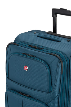 SWISSGEAR Sion Medium Checked Spinner in Atlas Blue