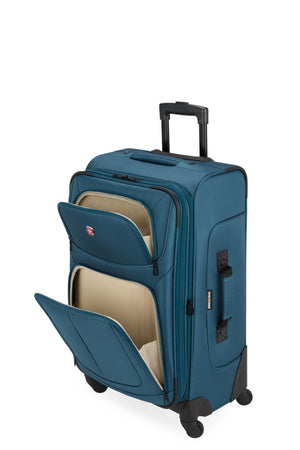 SWISSGEAR Sion Medium Checked Spinner in Atlas Blue