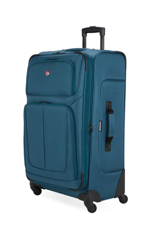 SWISSGEAR Sion Large Checked Spinner in Atlas Blue