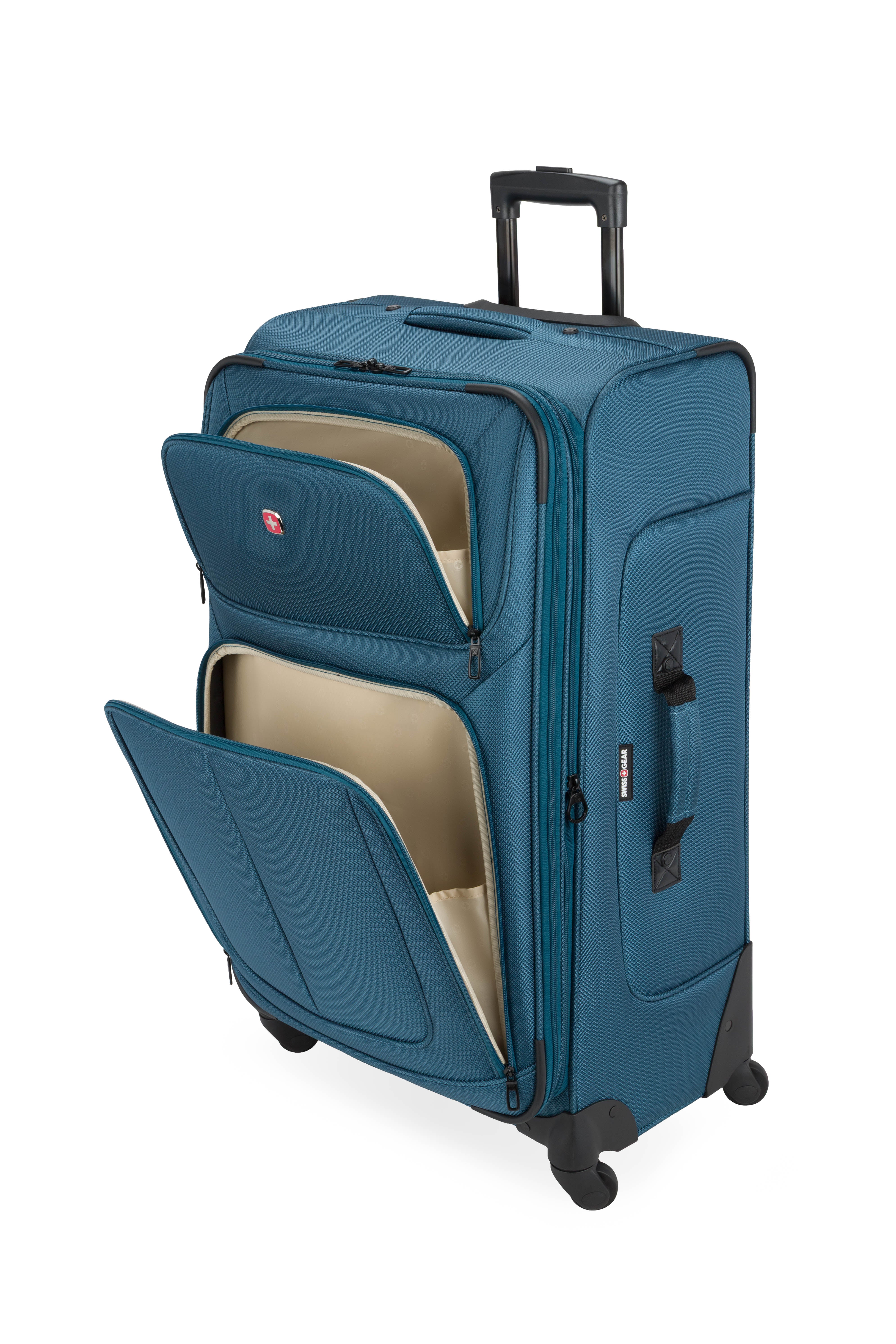 SWISSGEAR Sion Large Checked Spinner in Atlas Blue