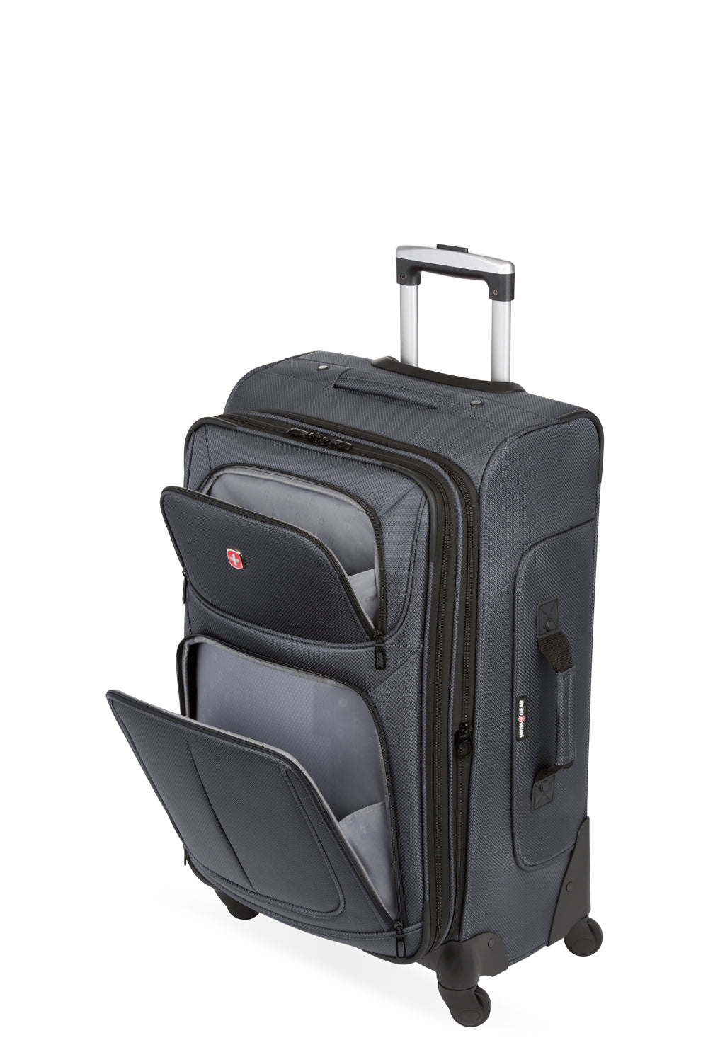 SWISSGEAR Sion Medium Checked Spinner in Dark Grey