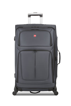 SWISSGEAR Sion Large Checked Spinner in Dark Grey
