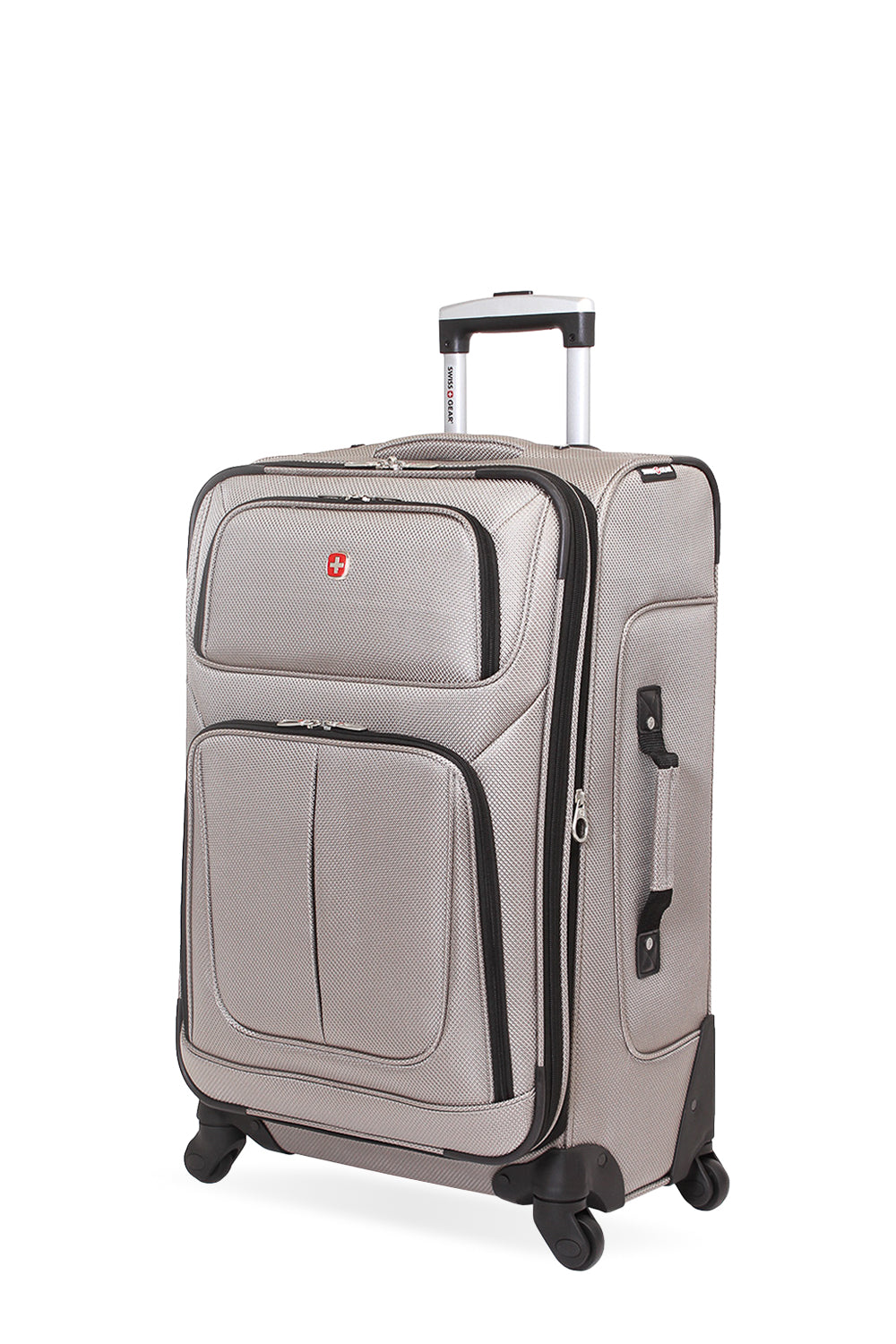 SWISSGEAR Sion Medium Checked Spinner - Pewter - 01