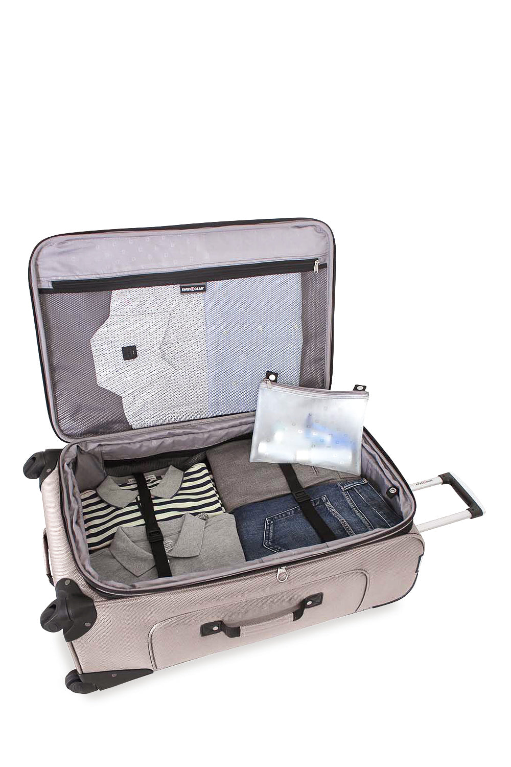 SWISSGEAR Sion Large Checked Spinner - Pewter - 04