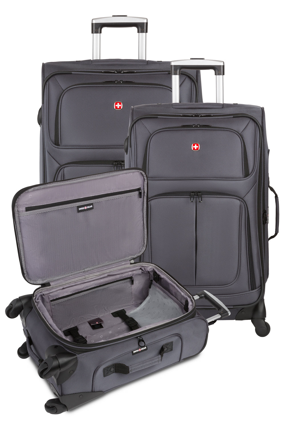 SWISSGEAR Sion 3-Piece Spinner Set - Dark Grey - 11