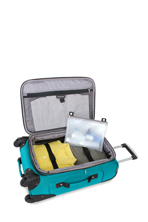 SWISSGEAR Classic Traveler Carry-on Bundle in Teal/Black/Grey