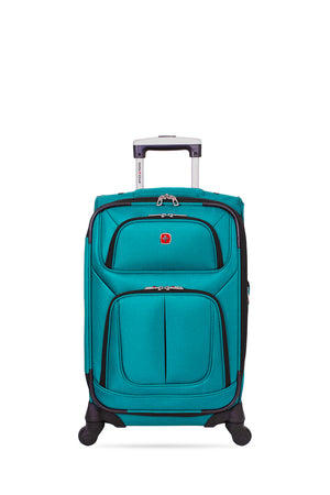 SWISSGEAR Classic Traveler Carry-on Bundle in Teal/Black/Grey