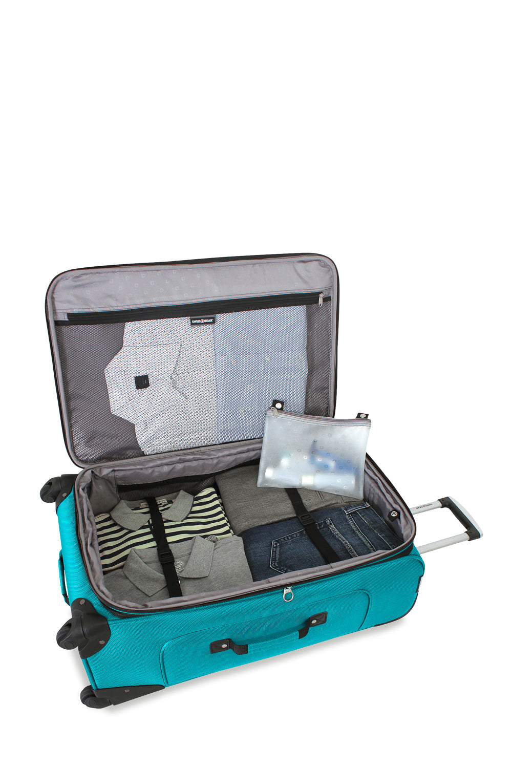 SWISSGEAR Sion Large Checked Spinner - Teal - 06