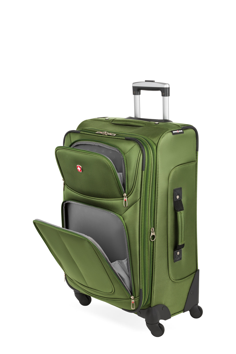 スワール SWISSGEAR Sion Medium Checked Spinner in Evergreen