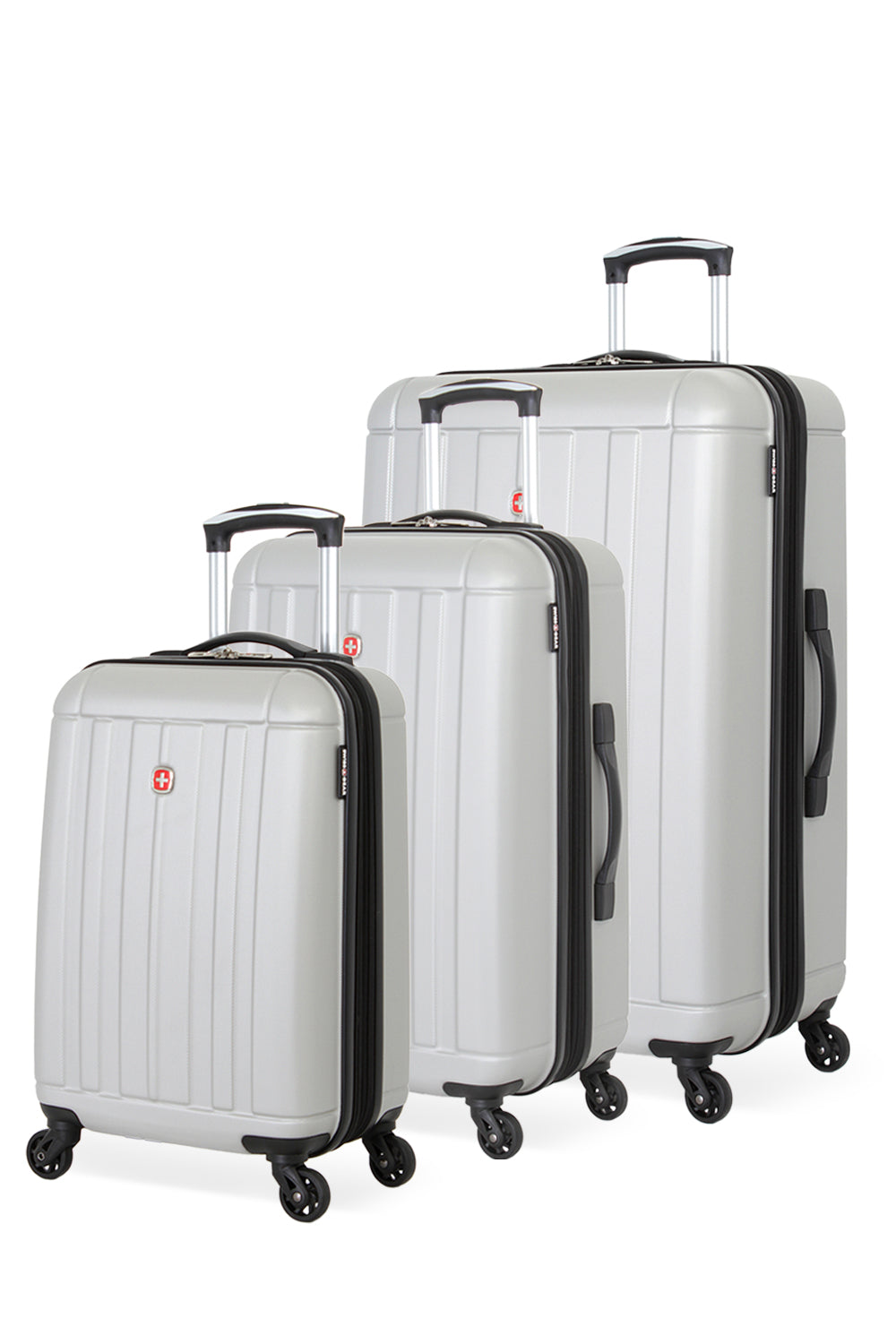 SWISSGEAR 6297 3-Piece Spinner Set - Silver - 01
