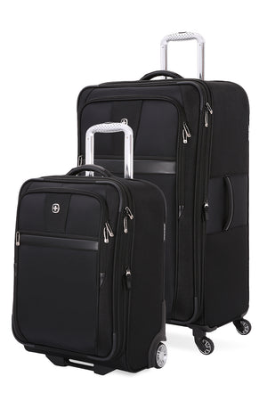 Swissgear 6369 Expandable Upright 2pc Luggage Set - Black