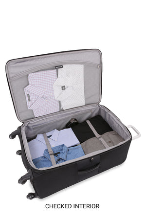 Swissgear 6369 Expandable Upright 2pc Luggage Set with zippered internal packing pocket