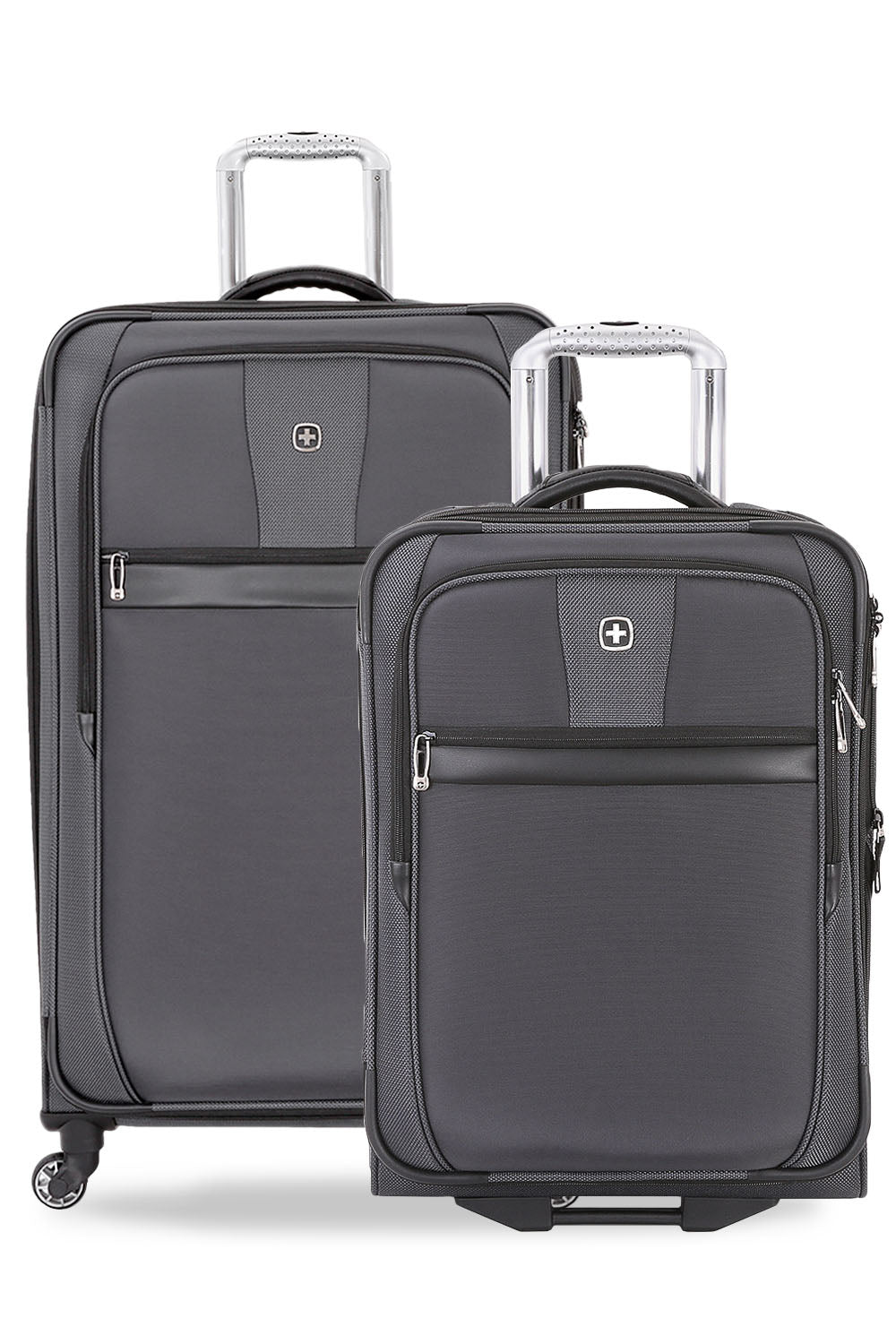 SWISSGEAR 6369 2-Piece Spinner Set in Dark Grey/Black